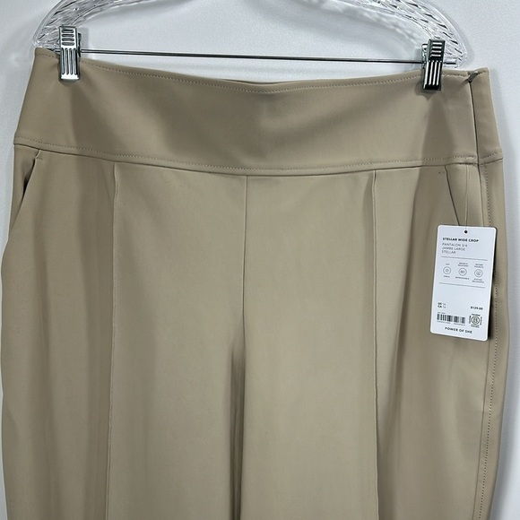 Athleta Stellar wide crop tan pants size 16. NWT. - Picture 2 of 13